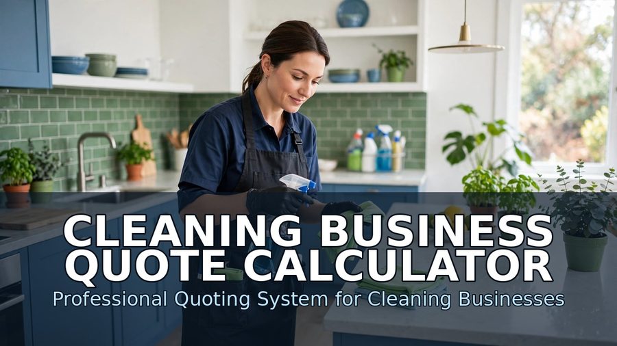 Cleaning Business Quote Calculator — product cover