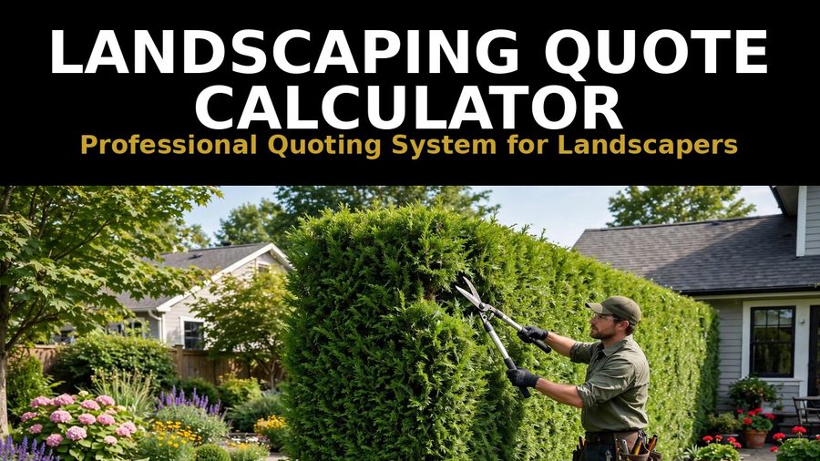 Landscaping Quote Calculator — what's inside the download